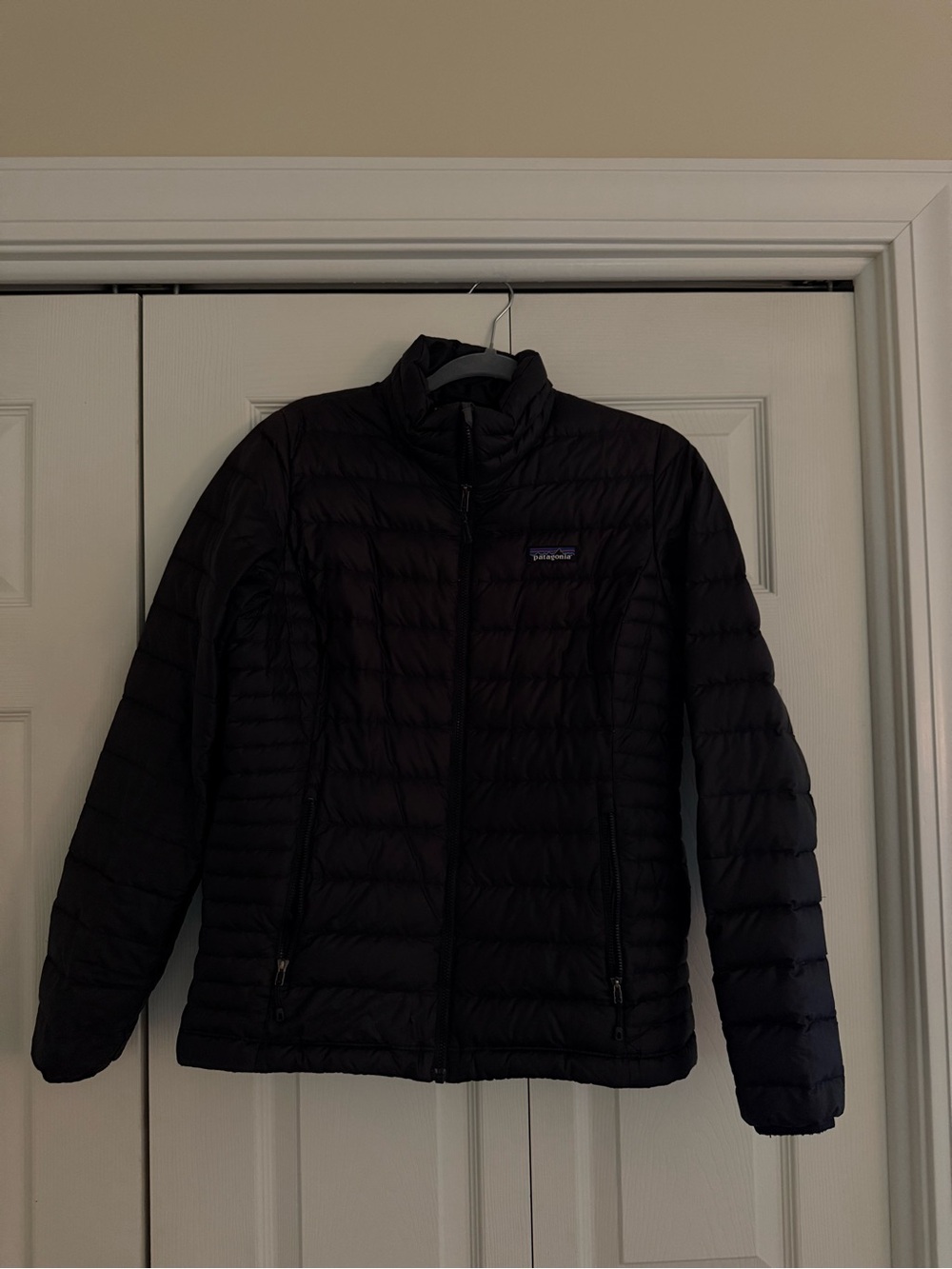 Patagonia Women's Black Jacket with Logo Trim